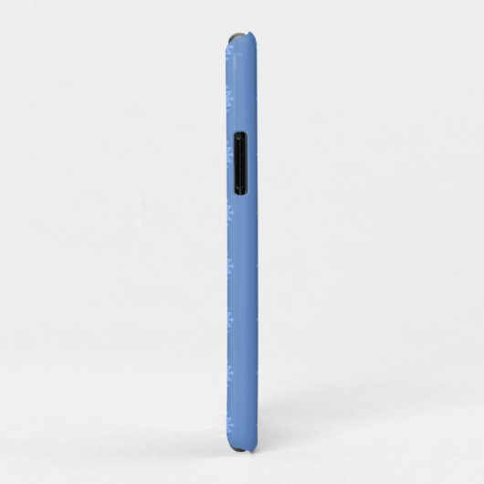 Snowflake Blue Winter Pattern Case-Mate iPhone Case (Achterkant/rechts)