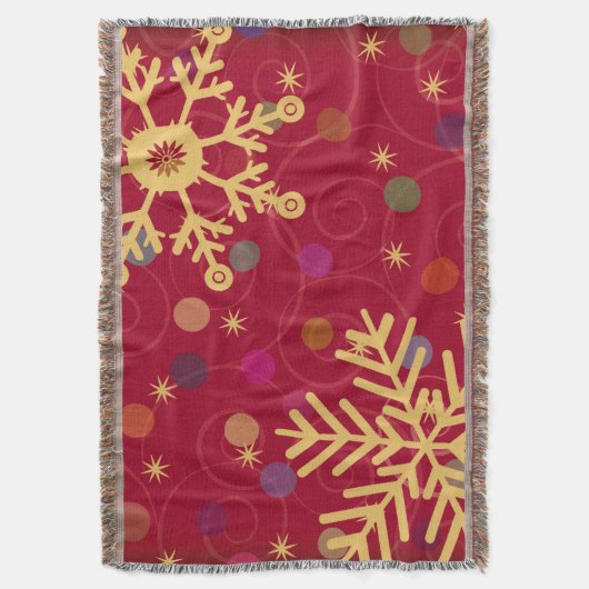 Snowflake Bokeh Deken (Voorkant Verticaal)