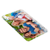 Snowflake Border Holiday Foto Magneet (Rechterzijde)