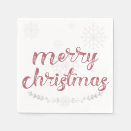 Snowflake & Branches Vakantie Servetten