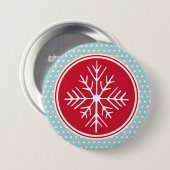 Snowflake Button (Voorkant /achterkant)
