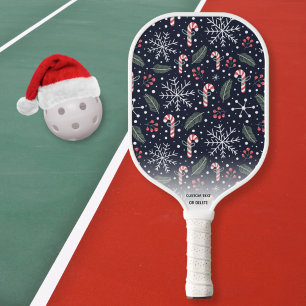 Snowflake Candy Cane Winter Vakantie Aangepaste te Pickleball Paddle