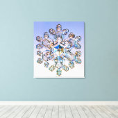 Snowflake Canvas Afdruk (Insitu (Houten vloer))