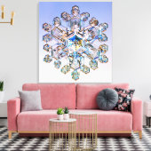 Snowflake Canvas Afdruk (Insitu (Woonkamer))