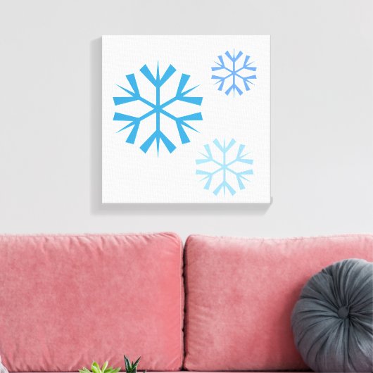 Snowflake Canvas Art (Insitu (Woonkamer))