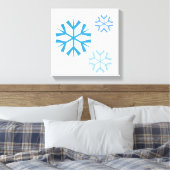 Snowflake Canvas Art (Insitu (Slaapkamer))