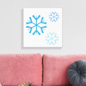 Snowflake Canvas Art Afdruk (Insitu (Woonkamer))