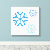 Snowflake Canvas Art Afdruk (Insitu (Houten vloer))