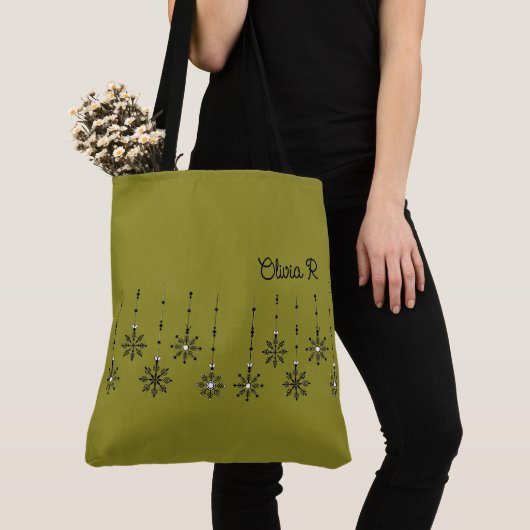  Snowflake Canvas Tas (Dichtbij)