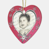 Snowflake Charm Lijst Keramisch Ornament (Links)