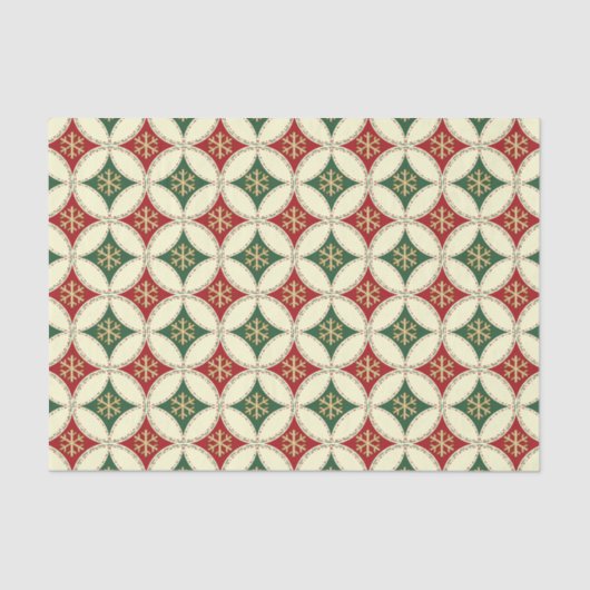 Snowflake-Circles-3-WEEFSELPAPIER Tissuepapier (Voorkant)