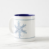 Snowflake Coffee-Mok Tweekleurige Koffiemok (Voorkant links)