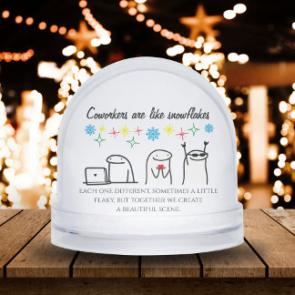 Snowflake Collega's Meme Art Foto Kantoor Gift Sneeuwbol