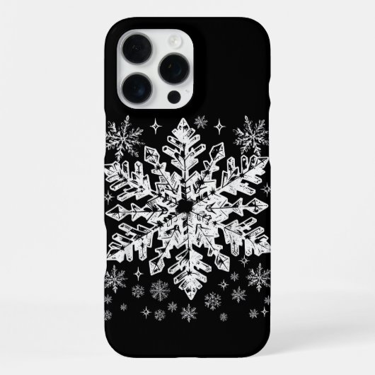 Snowflake Costume Winter Christmas Matching Mens W iPhone Hoesje (Achterkant)