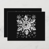 Snowflake Costume Winter Christmas Matching Mens W Kaart (Voorkant / Achterkant)