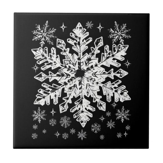Snowflake Costume Winter Christmas Matching Mens W Tegeltje (Voorkant)