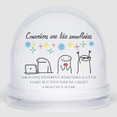 Snowflake Coworkers Mème Art Photo Office Cadeau (Avant)
