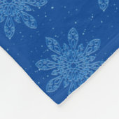 Snowflake Cozy Fleece met Monogram Deken (Hoek)