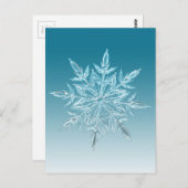 Snowflake Crystal Briefkaart (Voorkant / Achterkant)