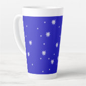 Snowflake Dance Patroon Latte Mok (Linkerhoek)