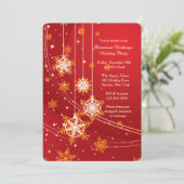 Snowflake Dangles Holiday Card Kaart (Staand voorkant)