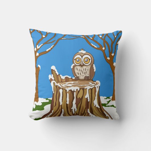 Snowflake de Owl Kussen (Voorkant)