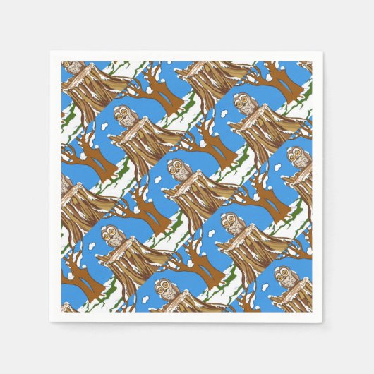 Snowflake de Owl Servet (Voorkant)