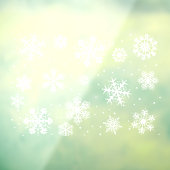 Snowflake decoratie raamsticker (Vel 3)
