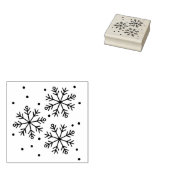 Snowflake design 	rubberstempel (Gestempeld)