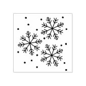 Snowflake design 	rubberstempel (Afrduk)