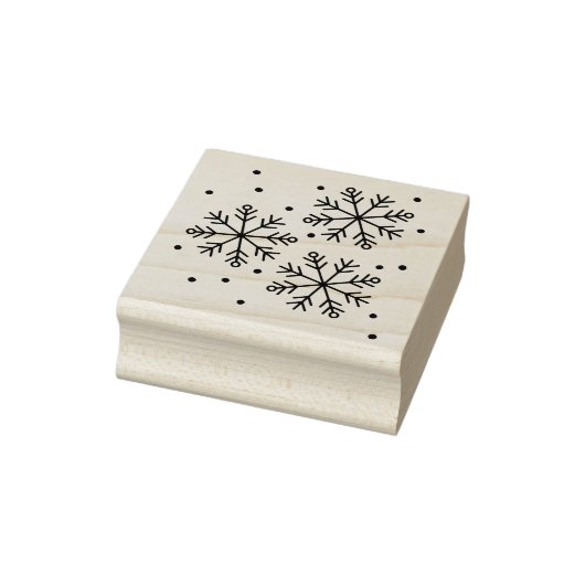 Snowflake design 	rubberstempel (Stempel)