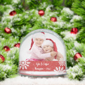 Snowflake Double Photo Sneeuwbol (Kerstmis)