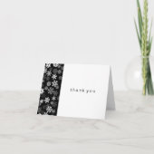 Snowflake Edge 2 Bar Mitzvah Dank u Bedankkaart (Voorkant)