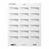 Snowflake Edge Étiquette cadeau de vacances (Feuille entière)