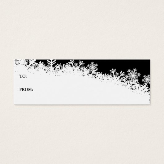 Snowflake Edge Holiday Gift Kaart (Voorkant)