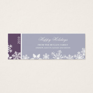 Snowflake Edge Holiday Gift Kaart