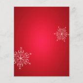 Snowflake Elegance Wedding Menu (Achterkant)