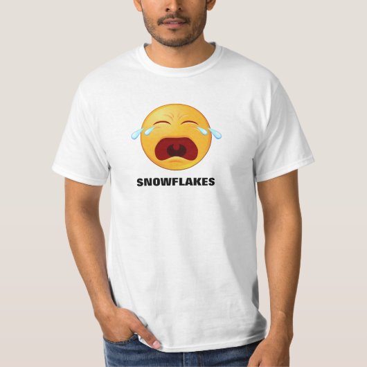 Snowflake Emoji print op Value T-Shirt (Voorkant)