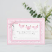 Snowflake en Baby Carriage Diaper Raffle Ticket Kaart (Staand voorkant)