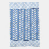 Snowflake en Dove Pattern Winter Kitchen Towel Theedoek (Verticaal)