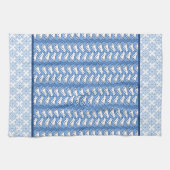 Snowflake et Dove Motif hiver serviette de cuisine (Horizontal)