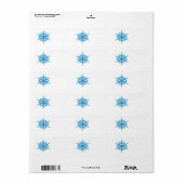 Snowflake Etiket (Full Sheet)