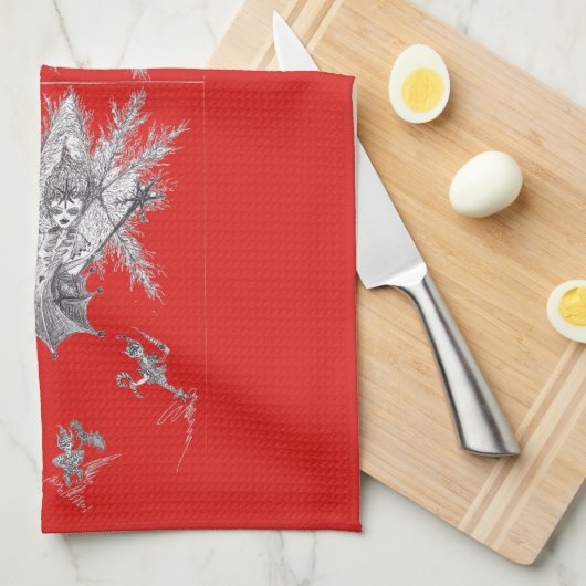 Snowflake Fairy Cuisine Serviette (Quart Plié)
