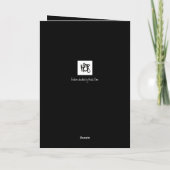 Snowflake Feestdagen Kaart (Achterkant)