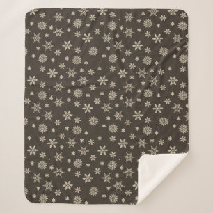 Snowflake feestelijke kerst sherpa deken