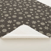 Snowflake feestelijke kerst sherpa deken (3/4)