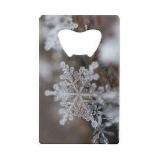 Snowflake flesopener kredietkaart flessenopener