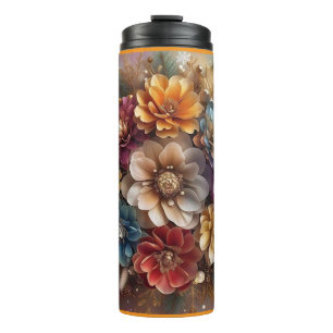 "Snowflake Floral Design" Thermosbeker