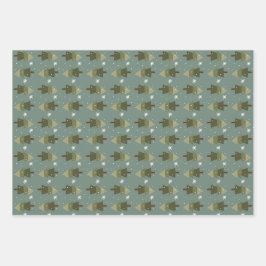 Snowflake Forest Wrapping Paper Set van 3 vellen