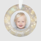 Snowflake Foto Acrylisch Ornament (voorkant)